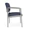 Lesro Lenox Steel Guest Chair, Denim (Blue) Seat, Denim Back, 24.5 W 24.5 L 32 H, Linette Vinyl Seat LS1201 - alternate 3